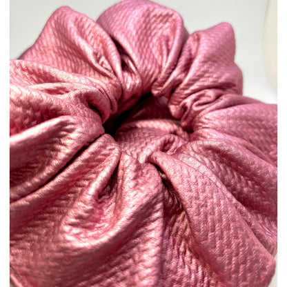 Metallic Pink Bullet Scrunchie