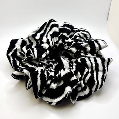 Zebra Print Scrunchie