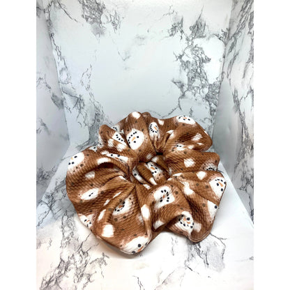 Hot Chocolate Snowmen Bullet Scrunchie