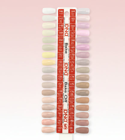 DND DUO HEMA & TPO FREE BAKE OFF - 36 COLORS TRAY NO.5