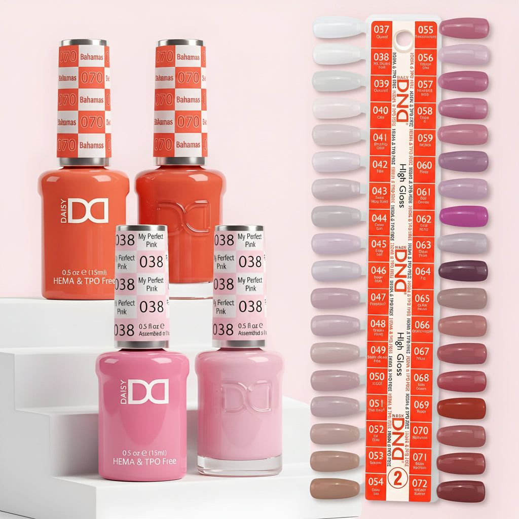 DND DUO HEMA & TPO FREE HIGH GLOSS - 36 COLORS TRAY NO.2