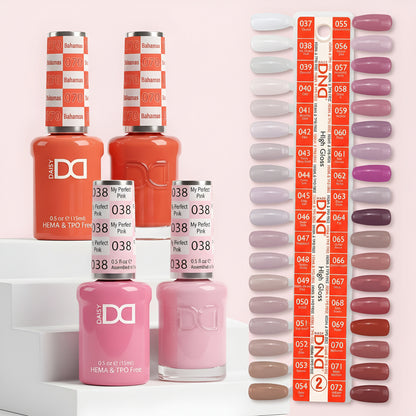 DND DUO HEMA & TPO FREE HIGH GLOSS - 36 COLORS TRAY NO.2