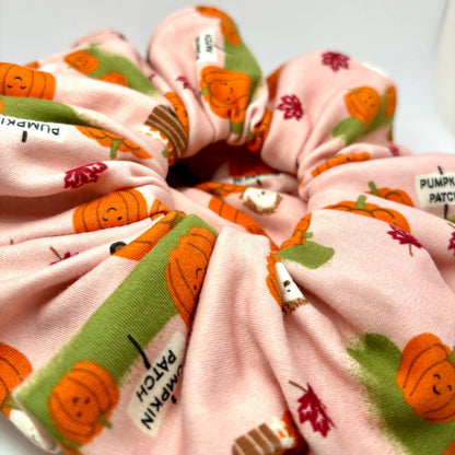 Pink Pumpkin Patch Scrunchie