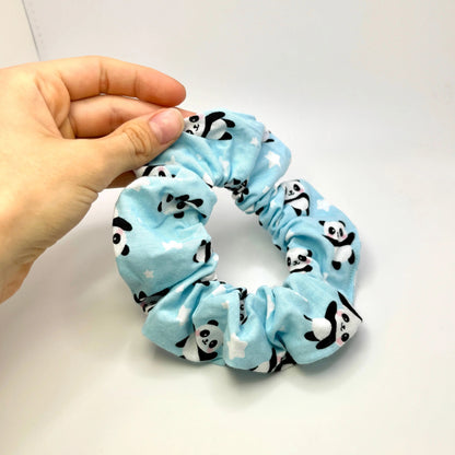 Mini Blue Panda Scrunchie