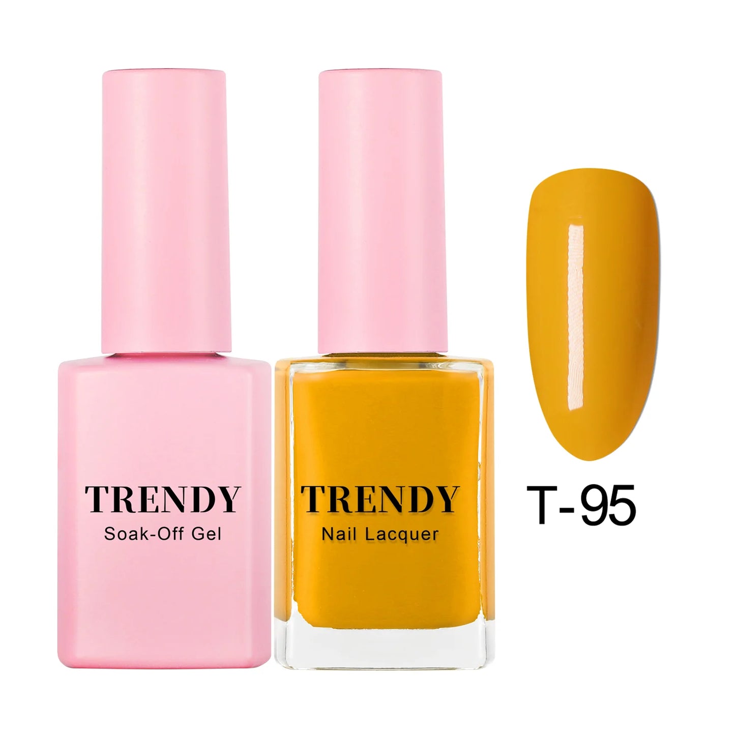 T-95 ORANGE NUDE | TRENDY DUO GEL & LACQUER