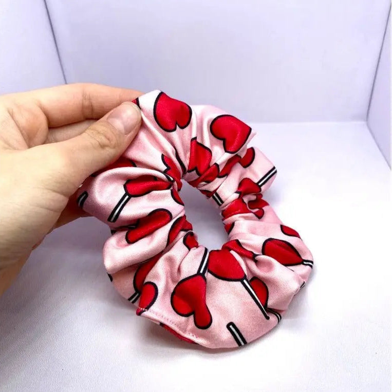 Mini Heart Lollipop Scrunchie