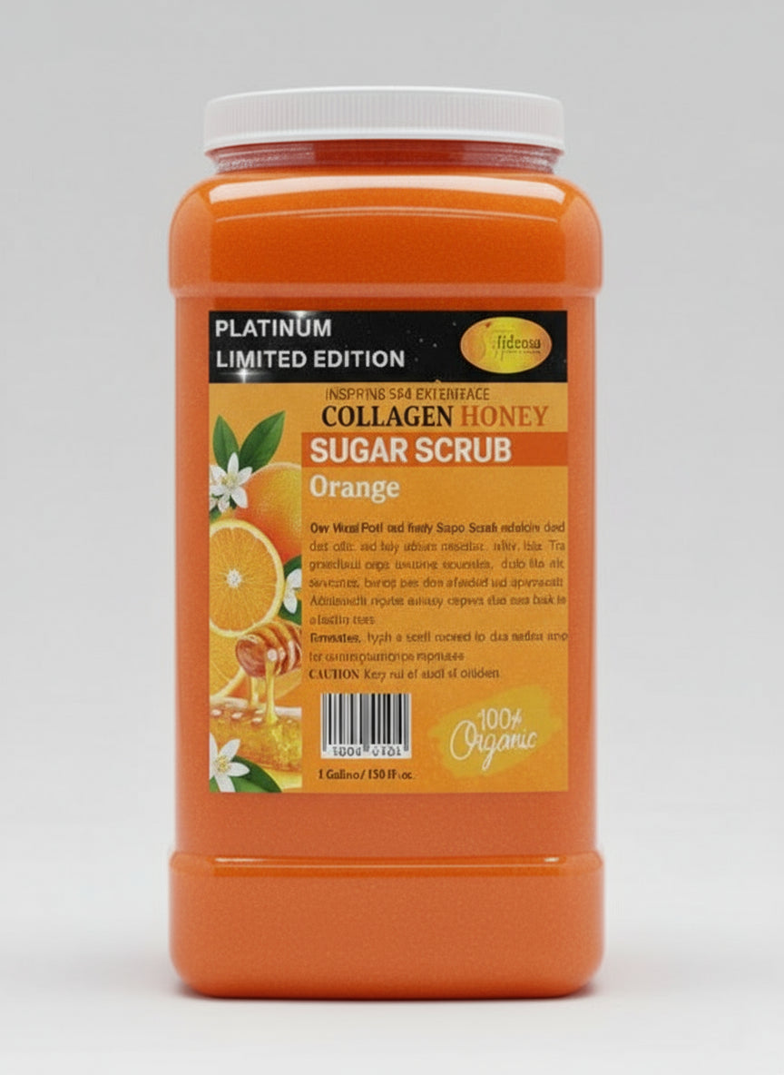 SPAREDI COLLAGEN HONEY SUGAR SCRUB 128OZ. - ORANGE MANDARIN