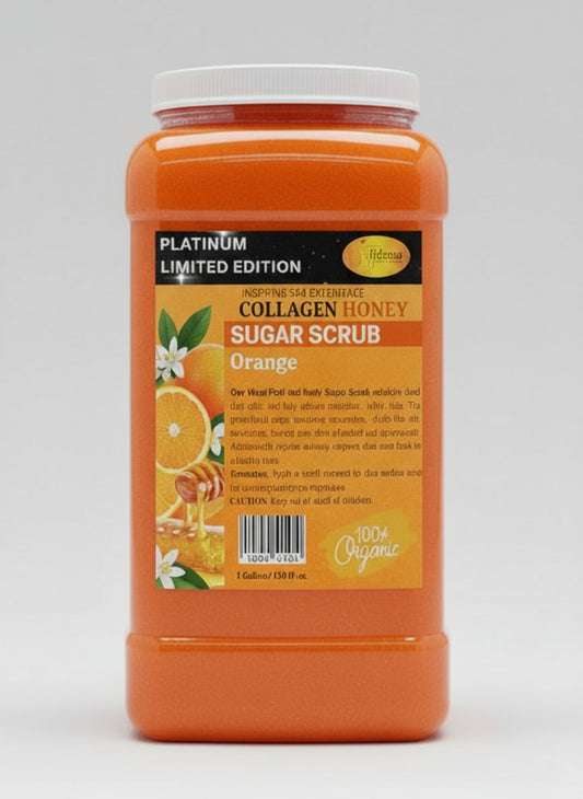 SPAREDI COLLAGEN HONEY SUGAR SCRUB 128OZ. - ORANGE MANDARIN
