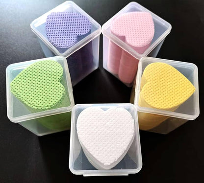 TheNailGoatCo 1000PC Heart-Shaped Lint-Free Nail Wipes for Nail Professionals