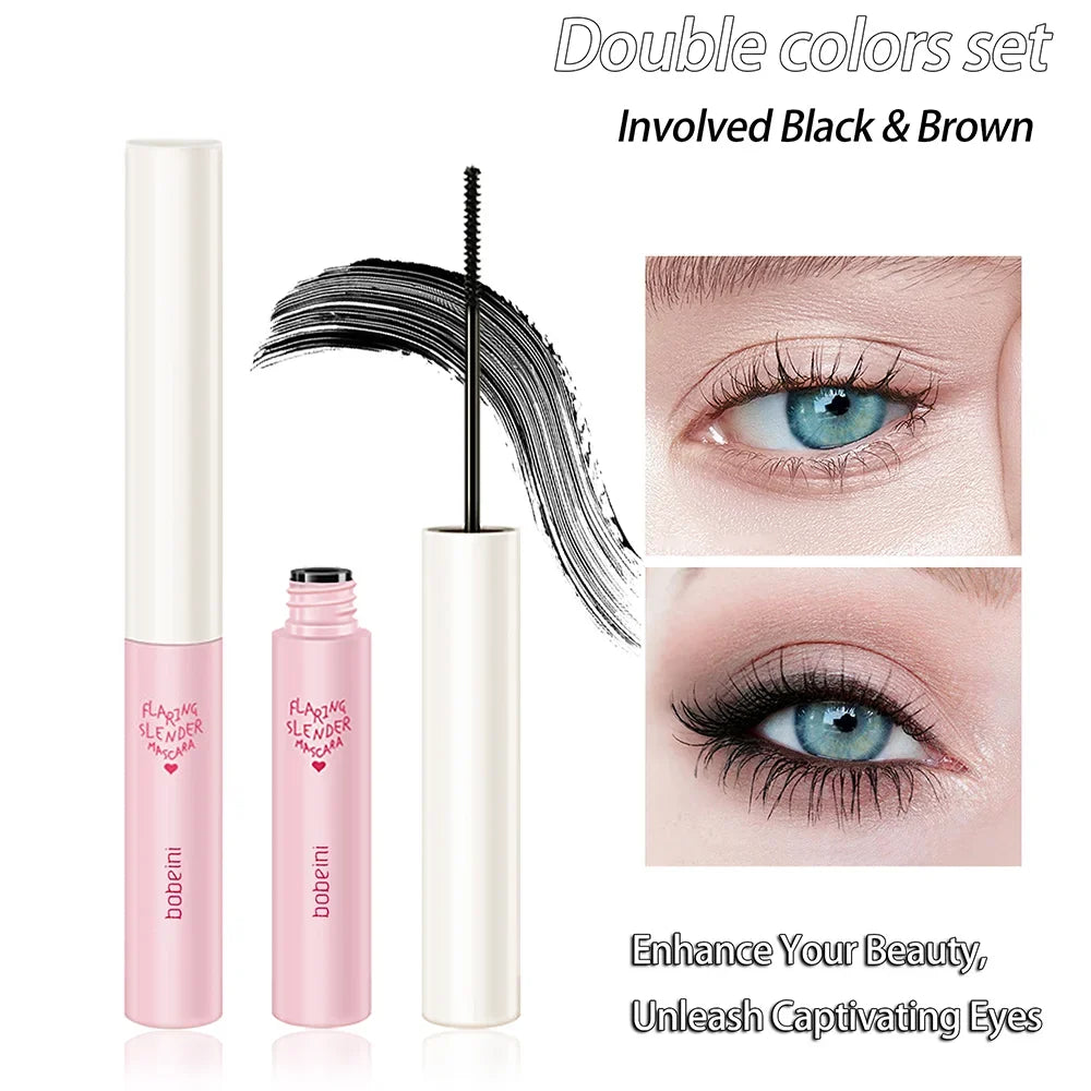 Silk Fiber Curling Mascara - Waterproof Lengthening & Volumizing