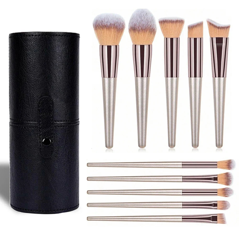 14-Piece Premium Synthetic Makeup Brush Set for Foundation, Powder, Concealers, Eye Shadows, and Blush