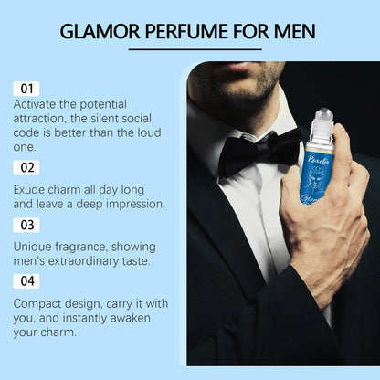 Roxelis 10ml Pheromone Perfume Roller Ball Long Lasting Natural Refresh Flirting Glamour Release Dating Couple Charming Perfume