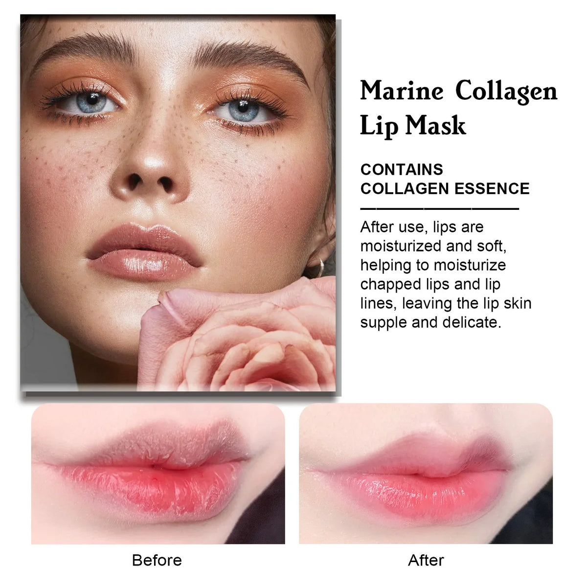 Hoygi 10pcs Aloe Exfoliating Lip Mask Plumping Moisturizing Repairing Smooth Lip Remove Cuticle Dead Skin Gloss Plumper Lip Mask