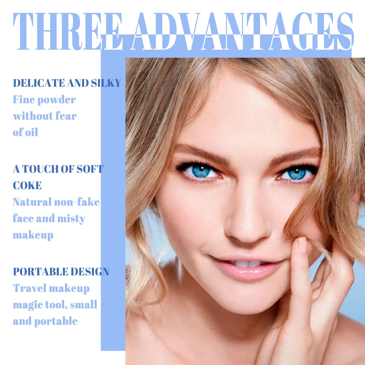 OUHUE Face Loose Powder Oil Control Invisible Pores Lasting Waterproof Natural Setting Powder Foundations Makeup Full Coverage