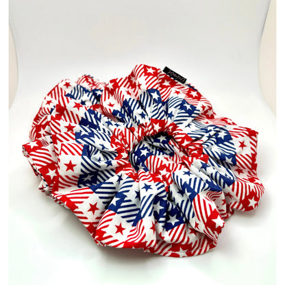 Gingham Stars Scrunchie