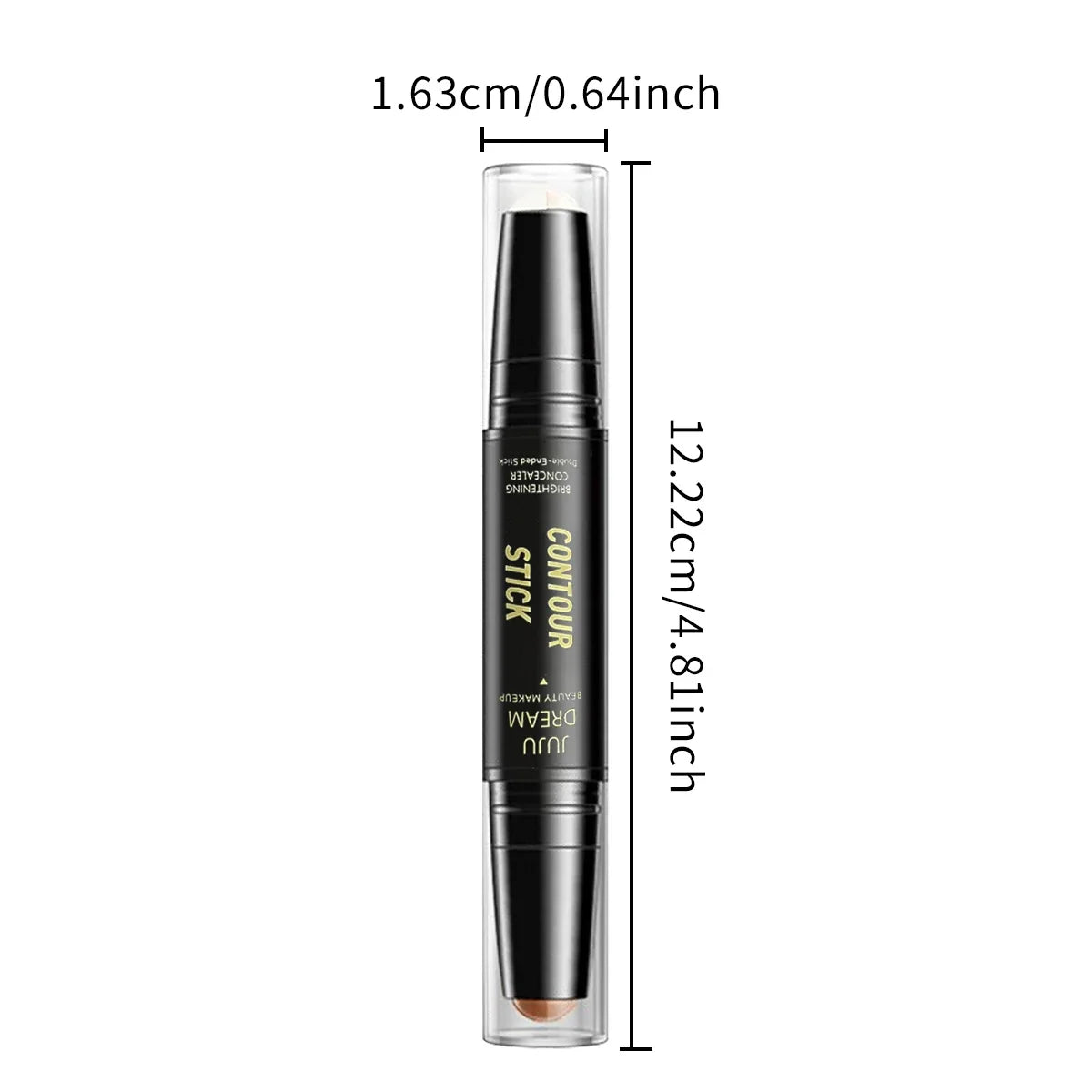 Dual-ended contour stick, facial foundation, concealer, long-lasting dark circles, correcting contour concealer, makeup