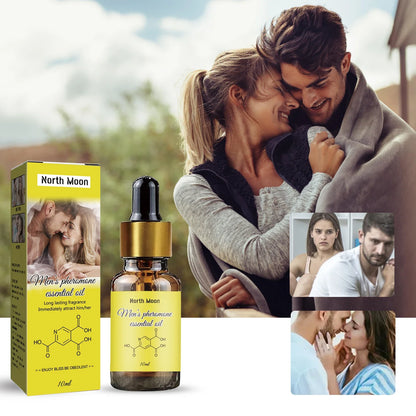 North Moon 10ml Pheromone Essential Oil Perfume Lasting Natural Refresh Body For Man To Attract Women Dating Flirt Essential Oil