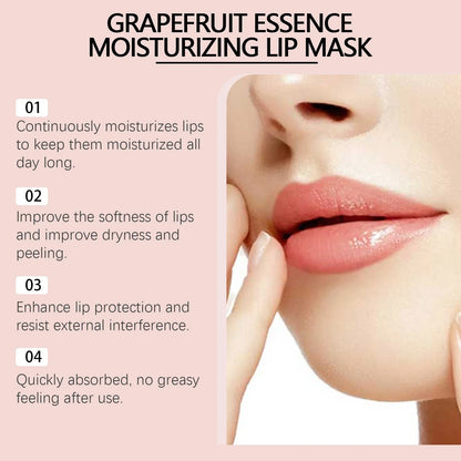 West Month 20g Grapefruit Moisturizing Lip Mask Nourish Lip Shiny Anti Cracking Remove Dead Skin Hydrating Plump Lip Mask