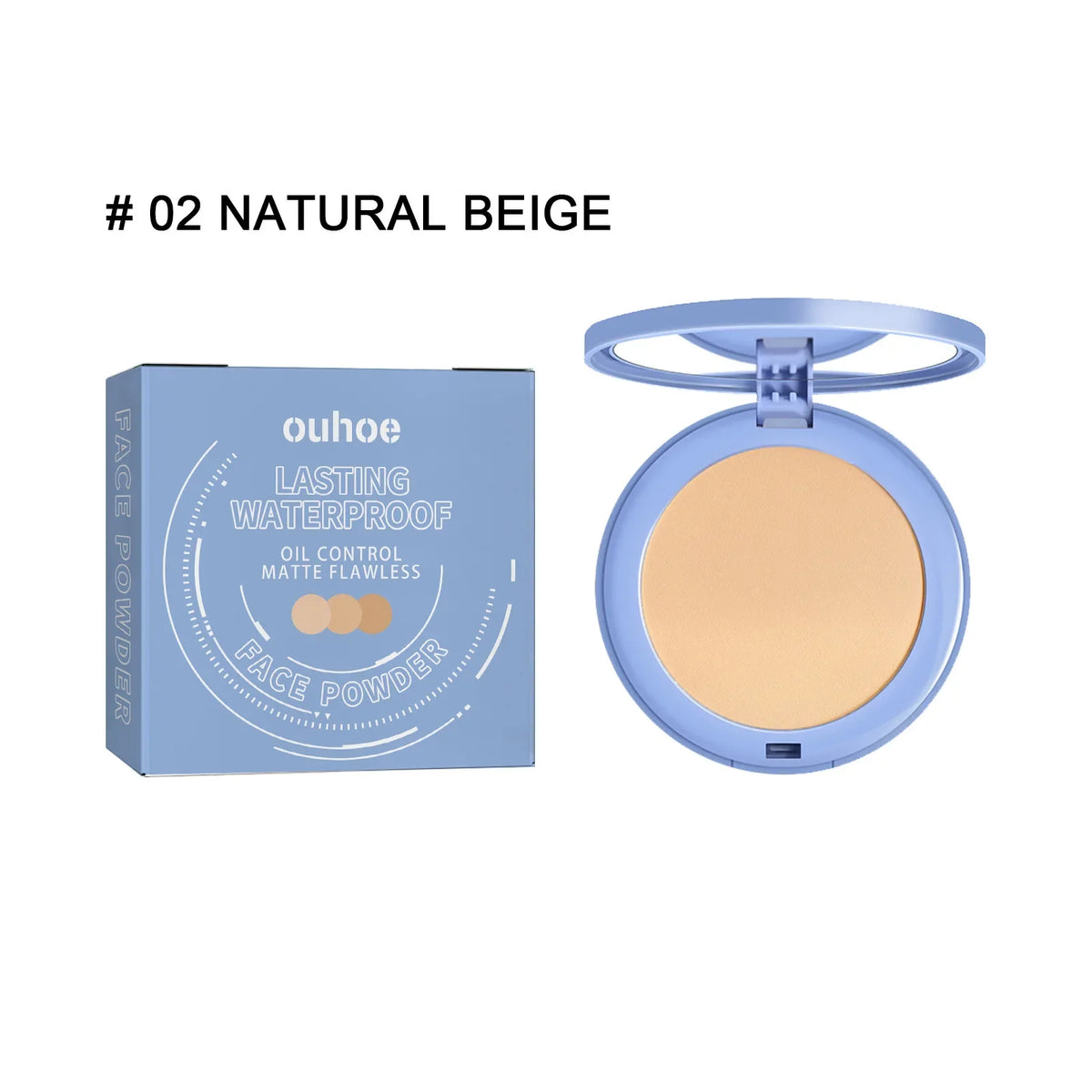 OUHUE Face Loose Powder Oil Control Invisible Pores Lasting Waterproof Natural Setting Powder Foundations Makeup Full Coverage