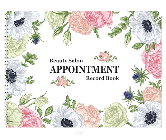 SALON APPOINTMENT BOOK 8-COLUMN