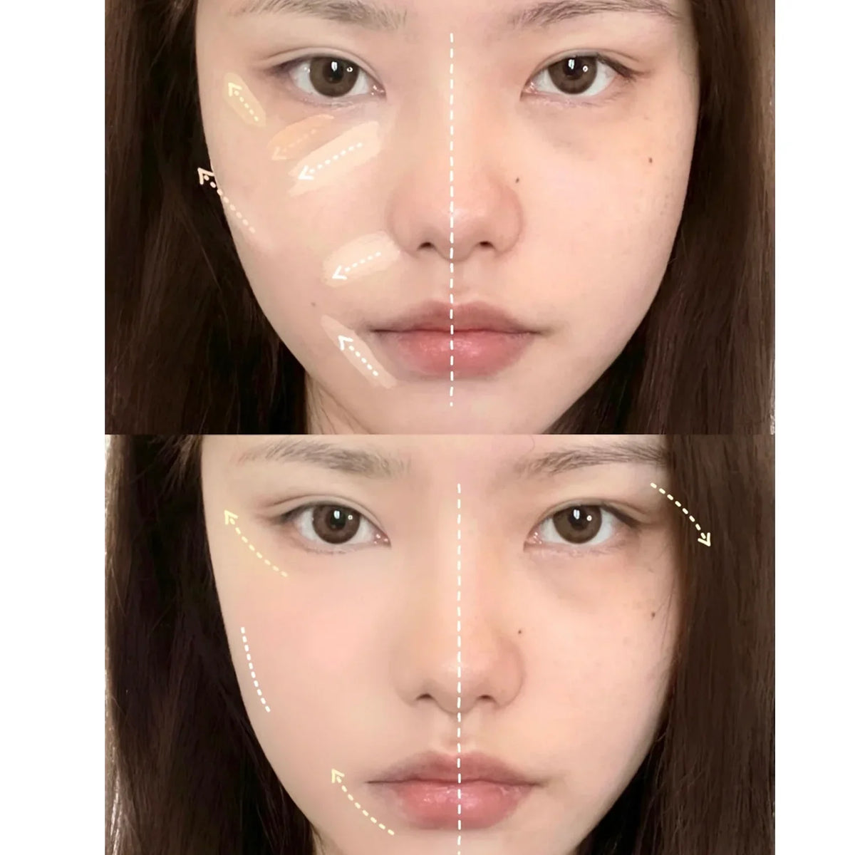 Four-Color Concealer Cream Moisturizing Concealer for Dark Circles,Brightening,Multi-Color Contouring,Foundation Cream