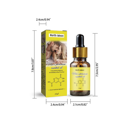 North Moon 10ml Pheromone Essential Oil Perfume Lasting Natural Refresh Body For Man To Attract Women Dating Flirt Essential Oil