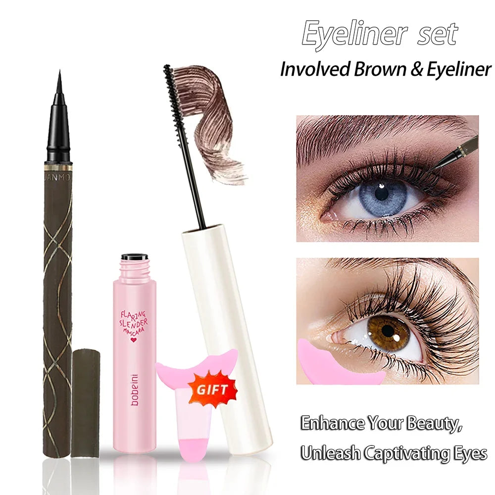 Silk Fiber Curling Mascara - Waterproof Lengthening & Volumizing