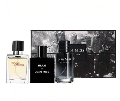 Men's Cologne Set 4 In 1 Set, Fresh Lemon Scent 1.01 Oz Long Lasting Fragrance Set Perfect Birthday Gift For Father, Boyfriend