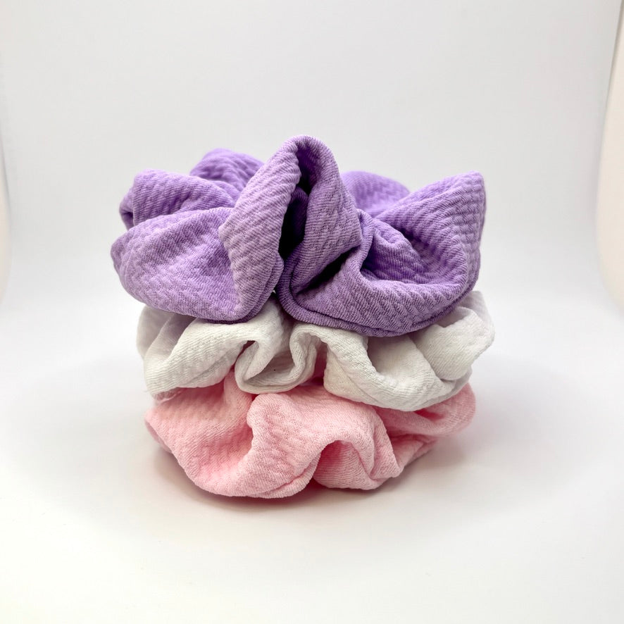 Mini Pastel Bullet Scrunchie Trio