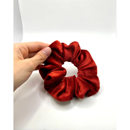 Mini Burnt Orange Velvet Scrunchie