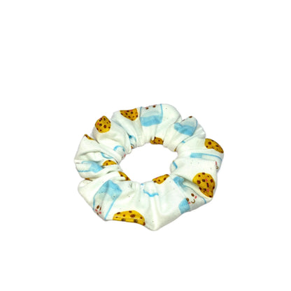 Mini Cookies and Milk Scrunchie