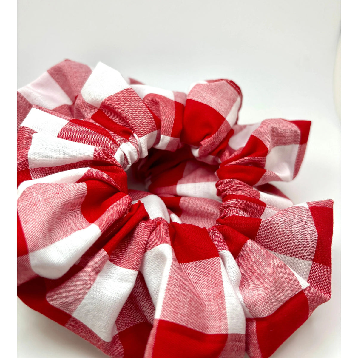 Red Plaid 4th of July Scrunchie