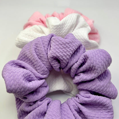 Mini Pastel Bullet Scrunchie Trio