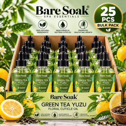 BARE SOAK CUTICLE OIL 2OZ. - GREEN TEA YUZU