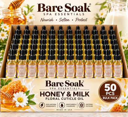 BARE SOAK CUTICLE OIL 2OZ. - HONEY & MILK