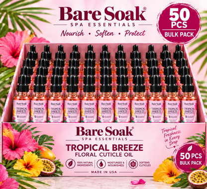 BARE SOAK CUTICLE OIL 2OZ. - TROPICAL BREEZE