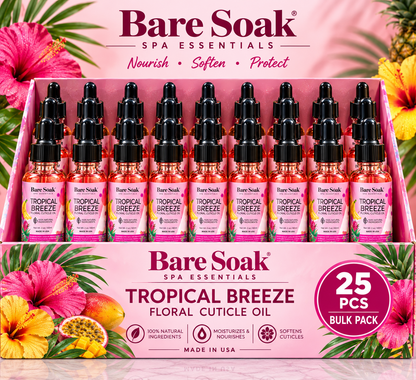 BARE SOAK CUTICLE OIL 2OZ. - TROPICAL BREEZE