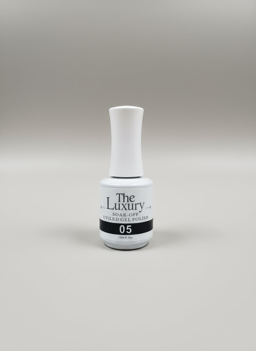 THE LUXURY BLACK GEL POLISH 0.5OZ.