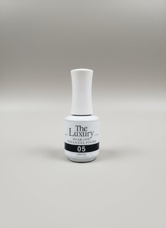 THE LUXURY BLACK GEL POLISH 0.5OZ.