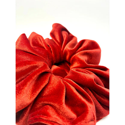 Burnt Orange Velvet Scrunchie