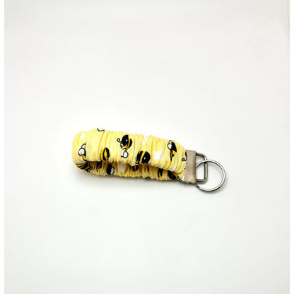 Yellow Bee Summer Scrunchie Wristlet