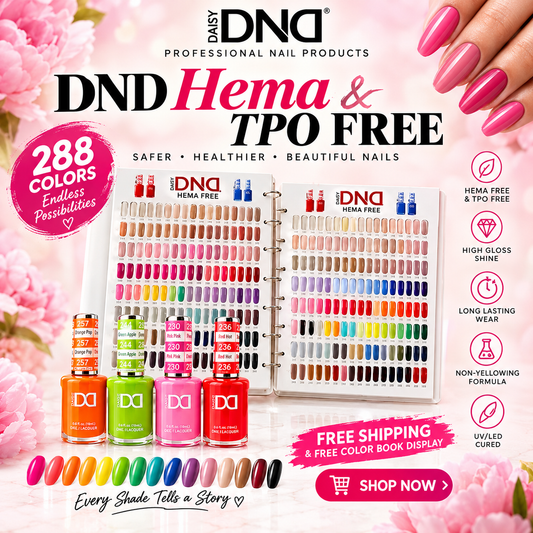 DND DUO HEMA & TPO FREE COLLECTION - 288 COLORS