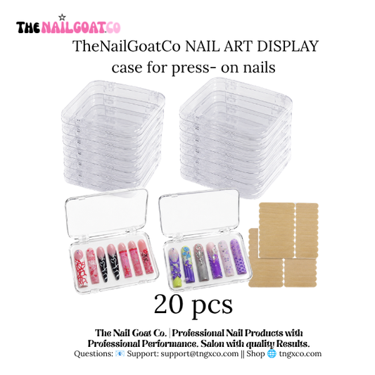 TheNailGoatCo NAIL ART DISPLAY case for press- on nails
