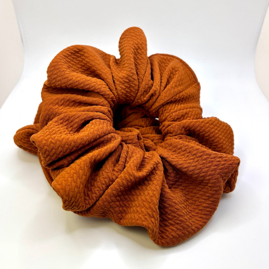 Rustic Orange Bullet Scrunchie