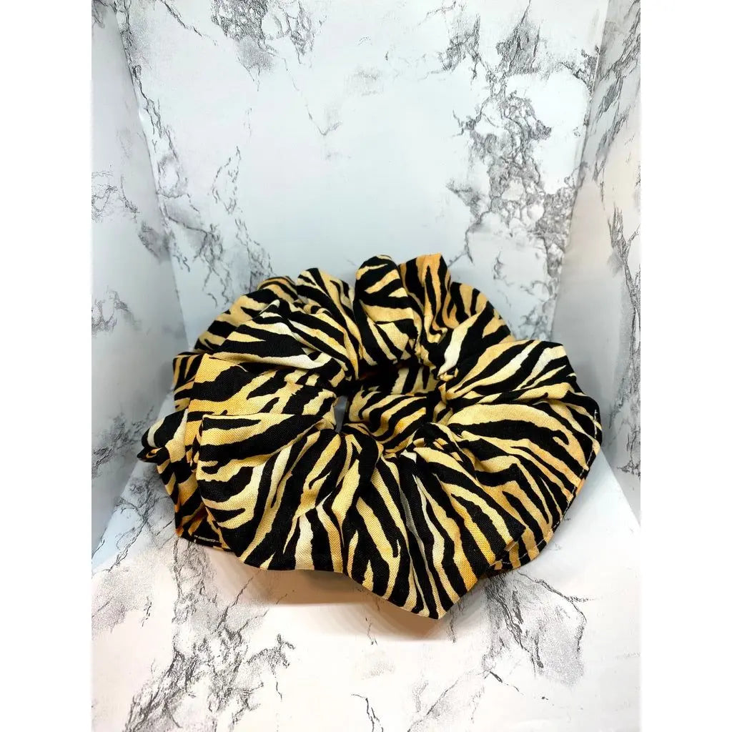 Orange Tiger Scrunchie