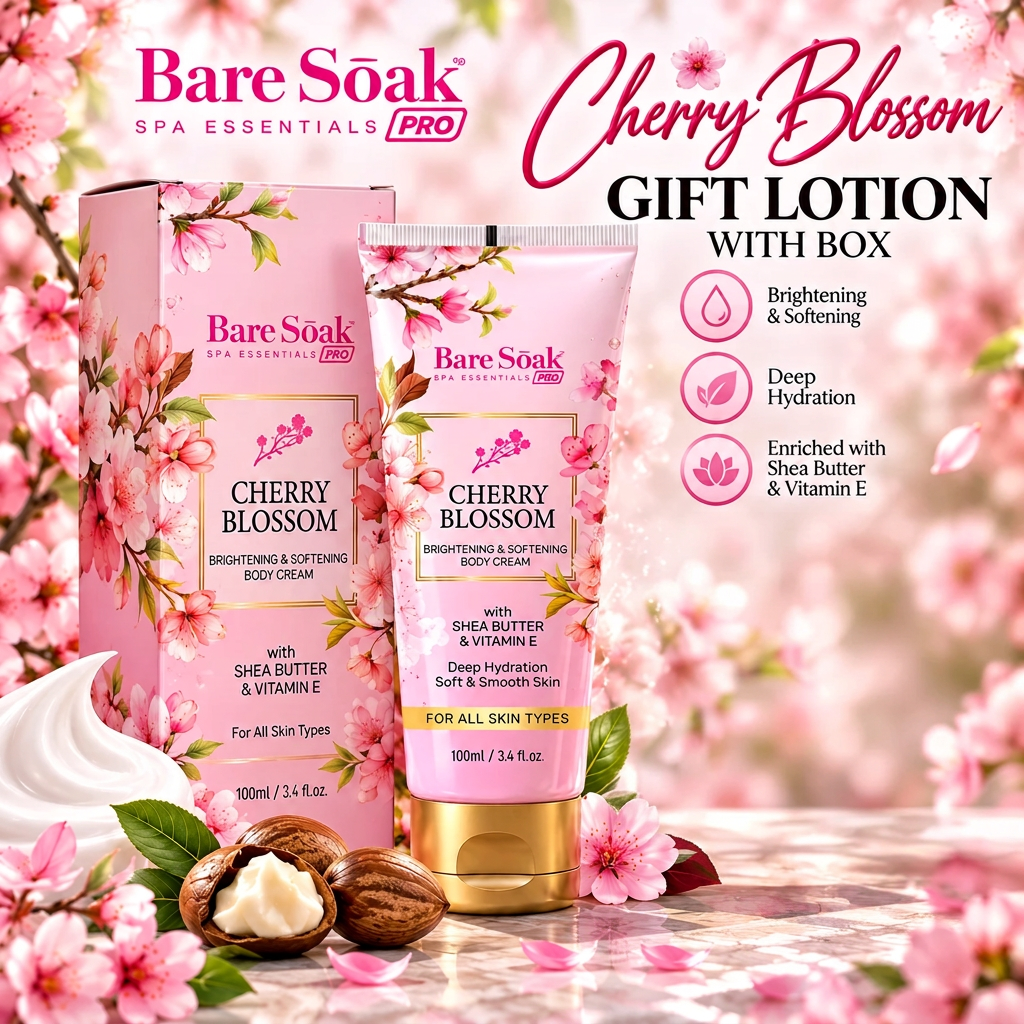 BARE SOAK GIFT LOTION WITH BOX 3.4OZ. (50-TUBE/CASE)