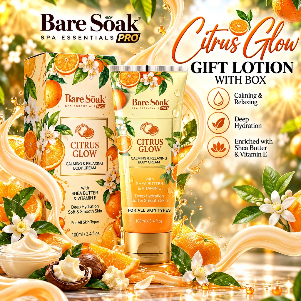 BARE SOAK GIFT LOTION WITH BOX 3.4OZ. (50-TUBE/CASE)