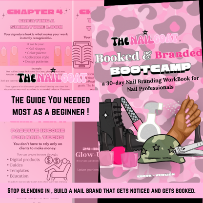 (TheNailGoatCo PRE ORDER OR EBOOK) Booked & Branded Workbook
