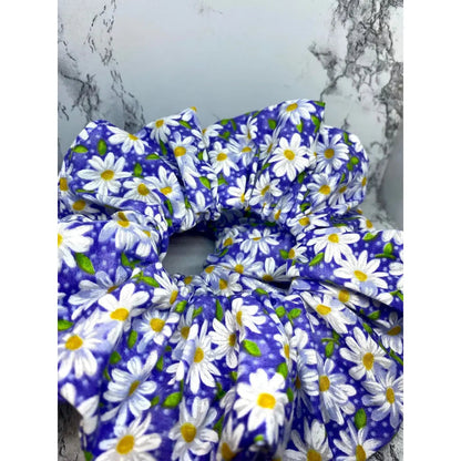 Purple Daisy Summer Scrunchie