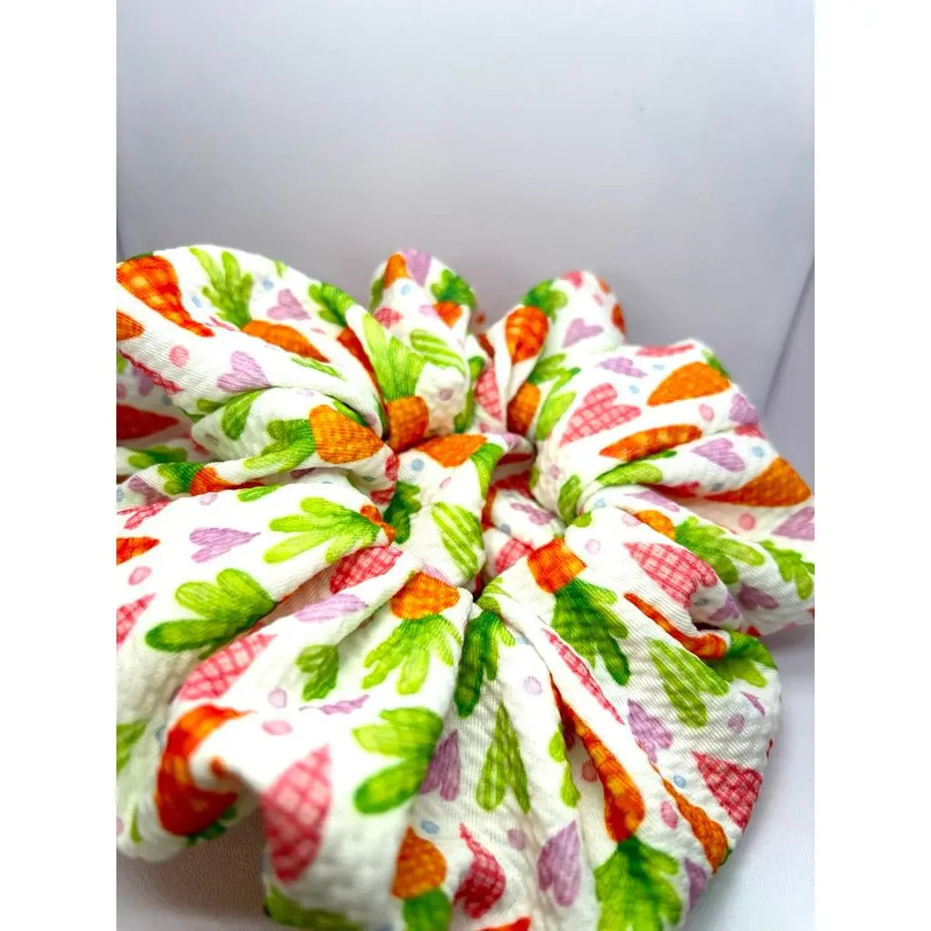 Heart Carrots Easter Bullet Scrunchie